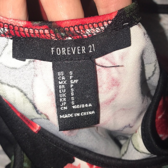 Forever 21 rose with back bow peplum top - Picture 5 of 5